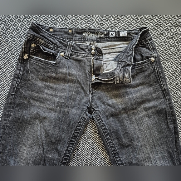 Miss Me Black Skinny Jeans Size 30 - Picture 4 of 10